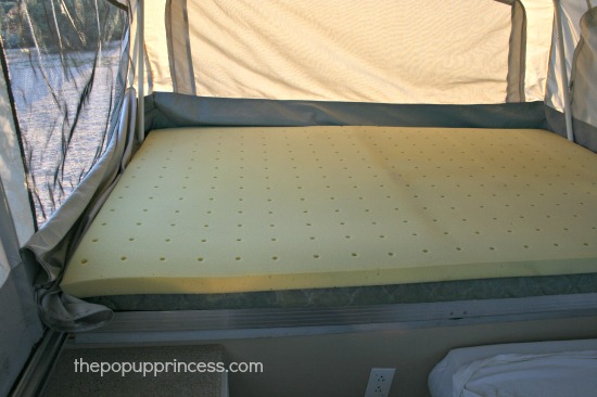 pop up camper memory foam mattress