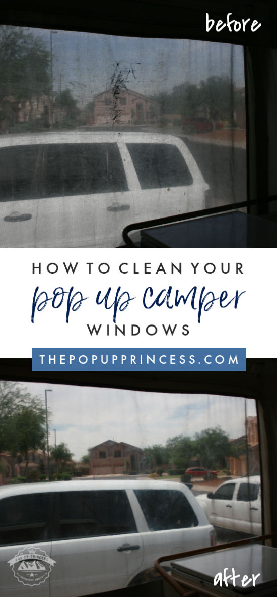 how to clean vinyl windows on pop up camper