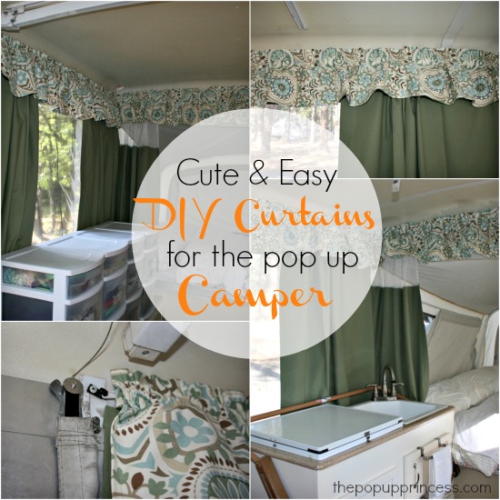 Curtains for the pop up camper