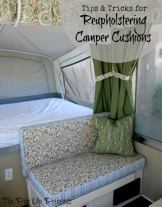 Reupholstering Your Camper Cushions, How To Reupholster A Sofa Seat Cushion