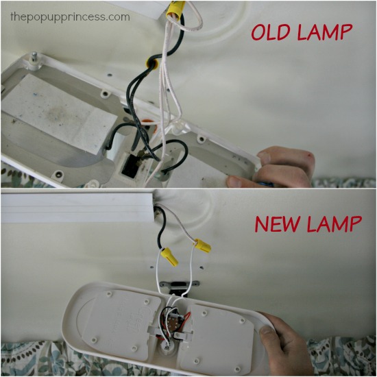 Pop Up Camper Mods Switching To Led, Camper Replacement Light Fixtures