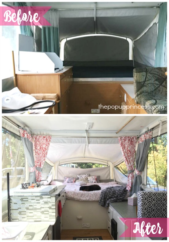 Pop Up Camper Before and After