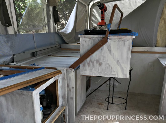 Paint Camper Cabinets