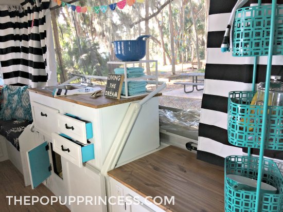 Painted Camper Cabinets