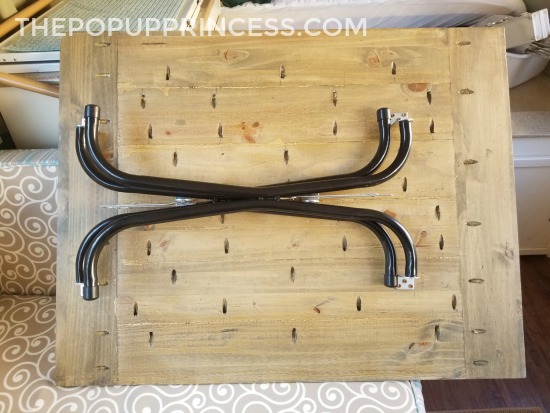 Diy Farmhouse Camper Table The Pop Up, Rv Folding Dining Table