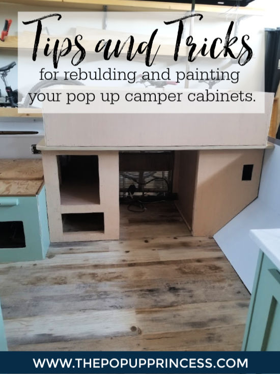 Painting Pop Up Camper Cabinets, Pop Up Camper Cabinet Hardware